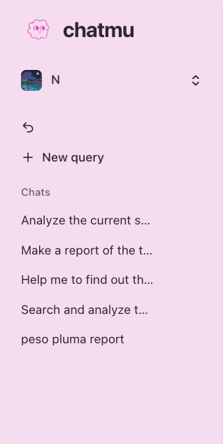 Sidebar Chat History